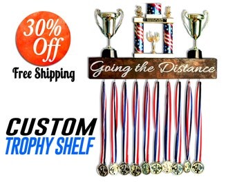 Running medal holder.Medal Holder.Medal Hanger.Medal Display.Medal Rack.Award Medals.Trophy Shelf.Sport Medals.Display Medal (Trophy Shelf)