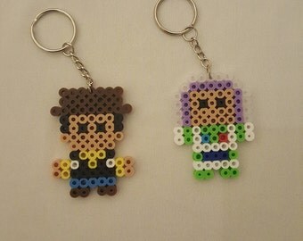 Perler bead keychain | Etsy