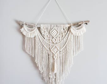 Large 35" Macrame Wall Hanging // tapestry // macrame decor // boho decor // wall art // bohemian // Made to order