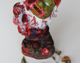 Zombie Gnome // Custom garden gnome // Garden gnome statue // New home gift // Housewarming gift