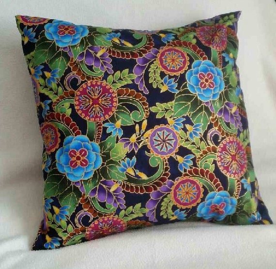 Items similar to Flowers Pillow Cover Blue Swappillow Covers