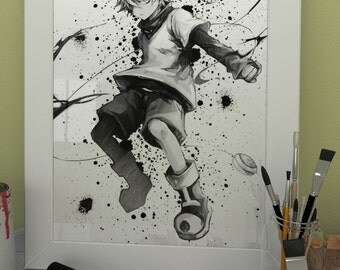 Anime Wall Art anime watercolor | etsy Anime Wall Art anime watercolor | etsy