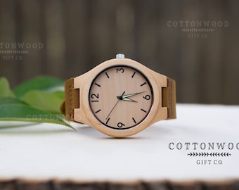 Anniversary Gift for Boyfriend, Boyfriend Gift Watch, Mens Watches, Fathers Day Watch, Mens Wooden Watches, Engraved Watch Wood, Mens Gift