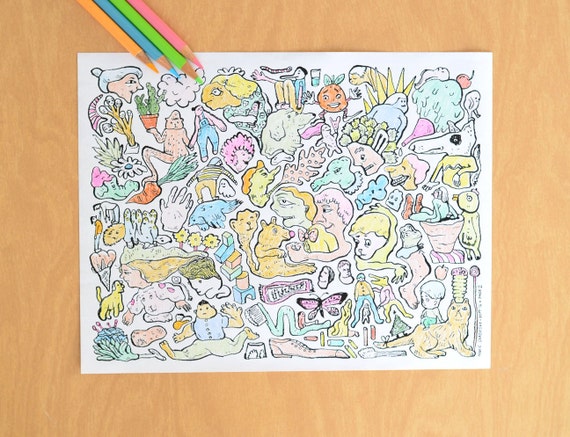crazy coloring book picture to color