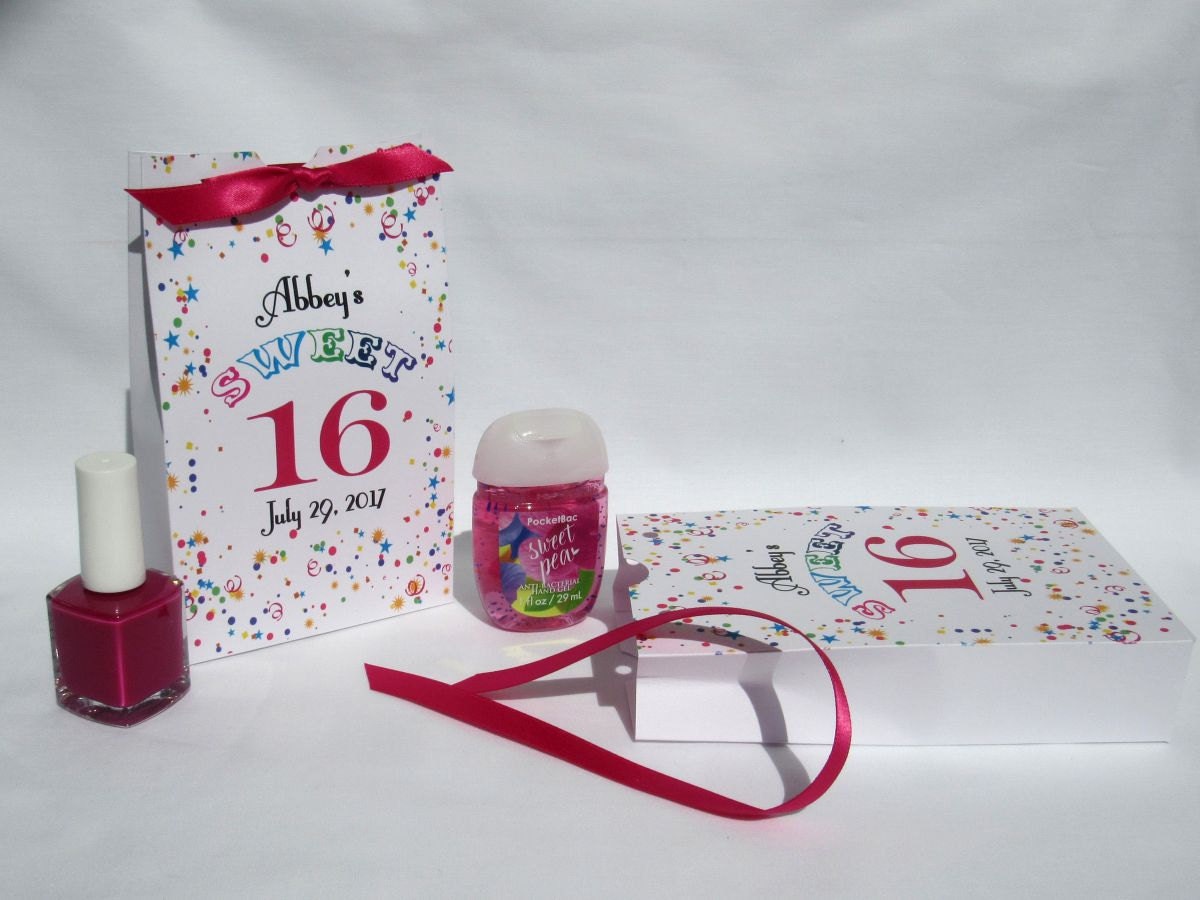 Sweet 16 Party Favor Birthday Favors Favor Boxes Favor