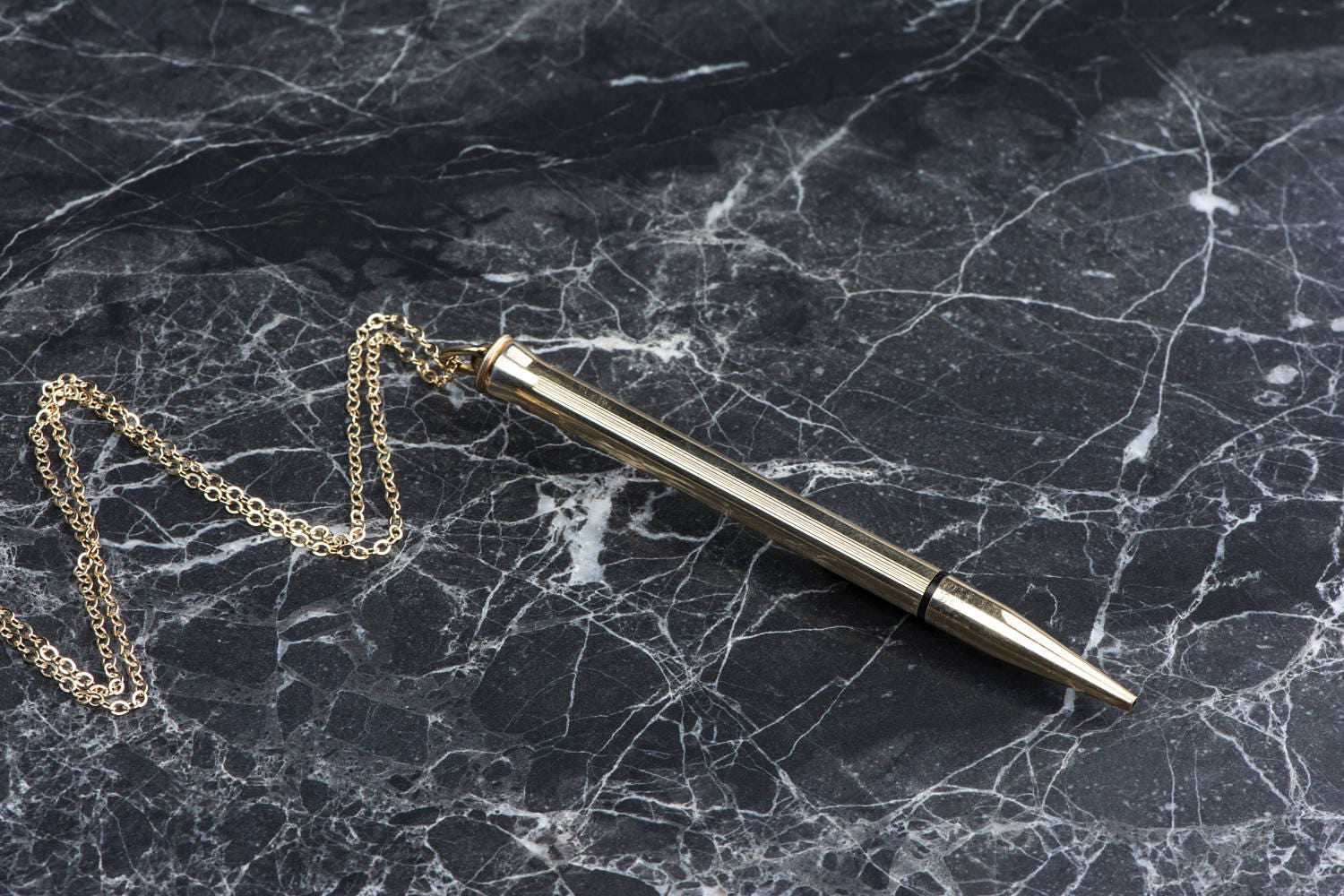 Vintage Small Mechanical Pencil Necklace Graduation Gift in