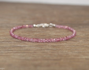 Mystic Pink Topaz Bracelet, Pink Topaz Jewelry, Novemeber Birthstone, Gemstone Jewelry