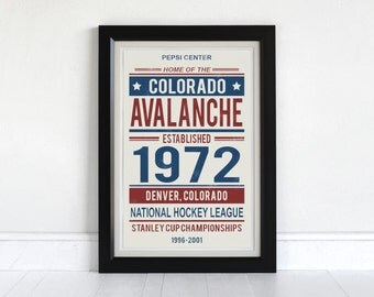 Colorado Avalanche - Screen Printed Poster