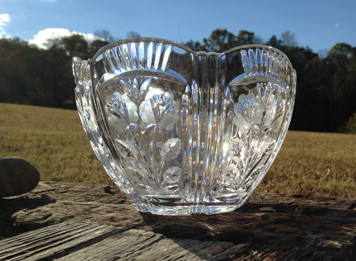 Large Lead Crystal Bowl From Poland