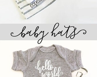 Personalized Baby Hat - Personalized Baby Gifts Custom Baby Hats Personalized Baby Hat Coming Home Outfit Baby Shower Gift (EB3221) HAT ONLY