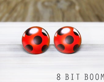 Miraculous Ladybug Earrings - Hypoallergenic Nickel Free Earrings