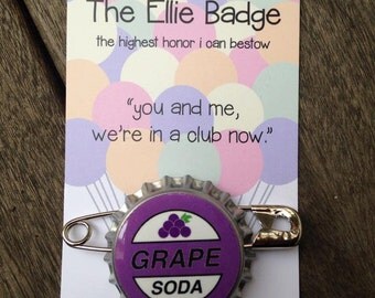 Option 1: Single Ellie Badge Grape Soda Pin Inspired by Disney-Pixar's Up!