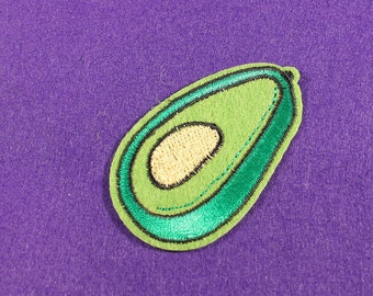 Avocado iron on patch / avocado patch / avocado sew on patch