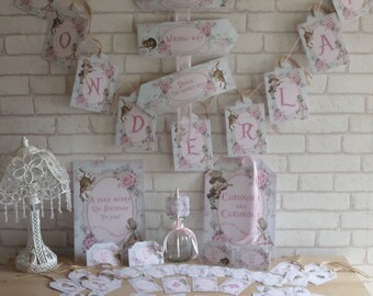 Alice in Wonderland Party Pack Props ,Tea Party,Table Decoration,Birthday