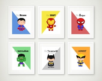 Superhero Wall Art super hero wall art | etsy Superhero Wall Art super hero wall art | etsy