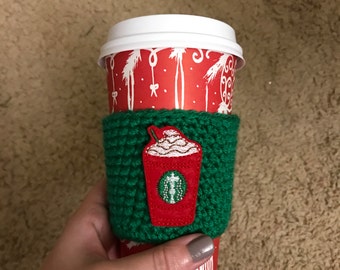 READY TO SHIP - coffee cozy - crochet coffee cozy - coffee sleeve - coffee mug - starbucks - gifts under 10 - stocking stuffers