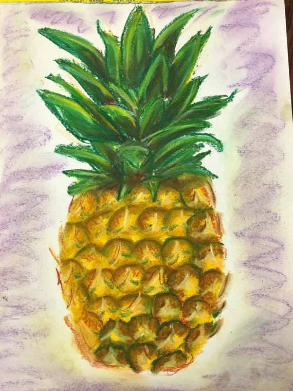 Pineapple Chalk Print