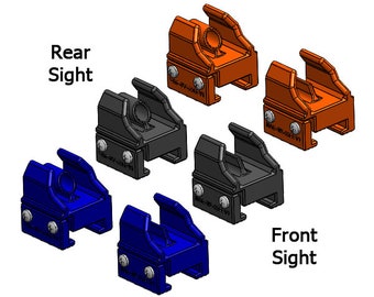 Bolt-On Trans Iron Sights for Nerf® Gun