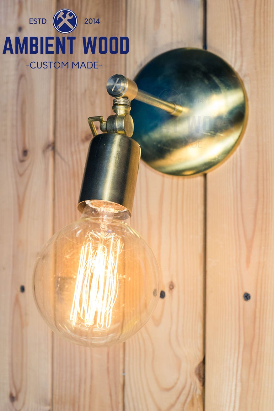 Solid Brass Bulb Light Wall Sconce Edison Solid Brass Bulb Light Wall Sconce Edison Lamp Fixture