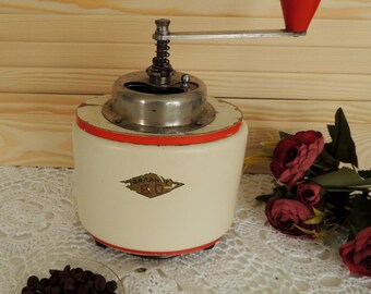 Vintage Coffee Grinder Garantie, Rare Coffee Mill, Vintage Shabby Chic Kitchen Country Home Rustic Decor Decoration Ornament, Collectibles
