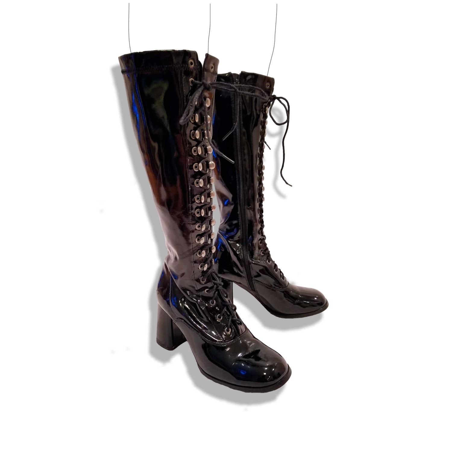 plastic over the knee boots