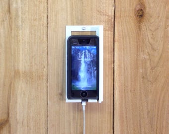Smartphone Vertical/Horizontal Metal Wall Mount Docking Station