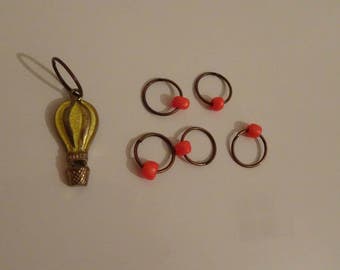 Hot Air Ballon Stitch marker set TamsCraftyKnits