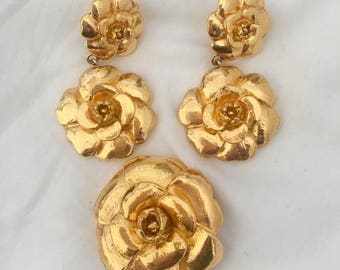 Vintage Chanel Earrings with Broch