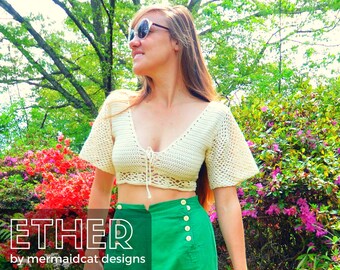 Crochet crop top pattern -Ether