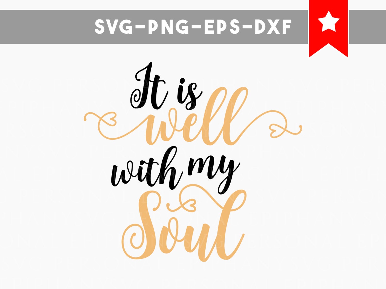 Download it is well with my soul svg file christian quotes svg wood