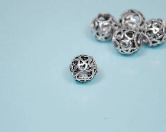 5PK BULK | Full of Love -- Heart Bead for Pandora Charm Bracelets