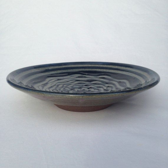 Shallow Black/White Ceramic bowl Handmade Ceramic Bowl HCBB3