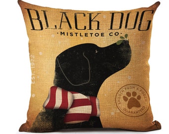 black lab pillow case