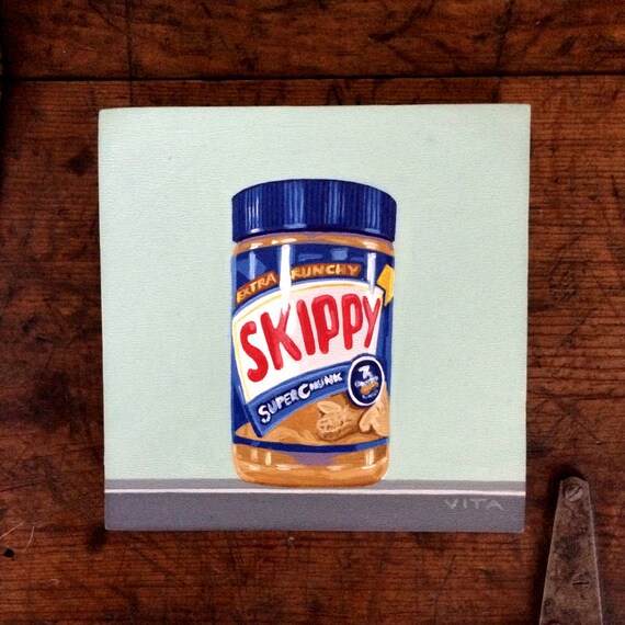 Skippy Peanut Butter Original Oil Painting