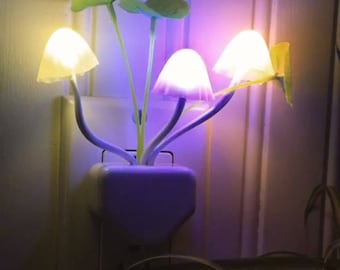 LED Color Changing Mushroom Night Light