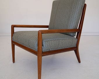 Outstanding & Rare Mid-Century Modern Lounge Chair Designed by T.H. Robsjohn-Gibbings for Widdicomb - Refinished!