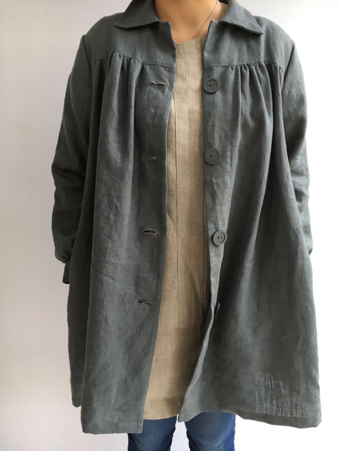 Linen Jacket Womens Jacket Linen Linen Coat plus size