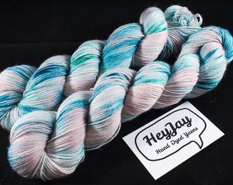 Hand Dyed Sock Yarn Superwash Merino - Bubblegum Baby