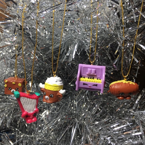 Shopkins 5 Christmas Ornaments
