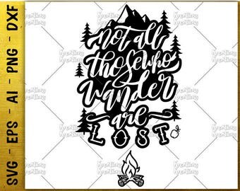 Not all who wander are lost svg – Etsy