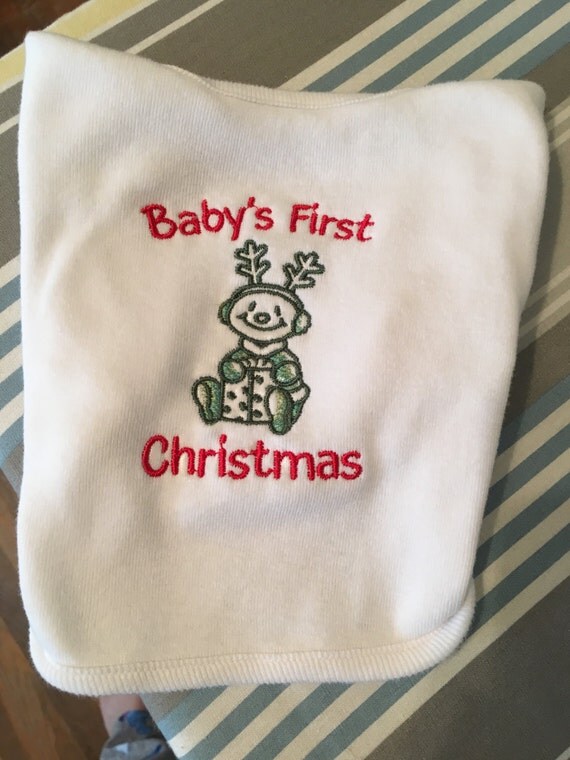 Embroidered Baby bibs baby's first bibs holiday bibs