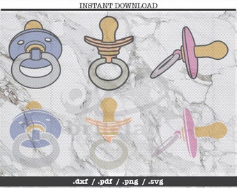 Baby pacifier cut file,nuk, SVG, DXF, PNG, Cricut, Silhouette, cutting machine, clipart, screen print, vector graphic,newborn kid,soother