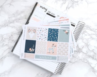 MATTE EC-V Oh Deer DELUXE Planner Sticker Kit - For Erin Condren Vertical Life Planner