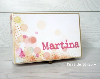 Keepsake box - Secret Things - Gifts for friends - Wooden Keepsake Box - Personalised Keepsake Box - custom box - Girls keepsake box