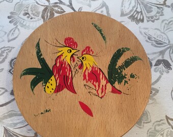 Vintage Wooden Hamburger Press