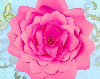 Paper flower templates svg cut files- Giant Paper flower templates- SVG cutting files- backdrop flowers, giant paper flowers