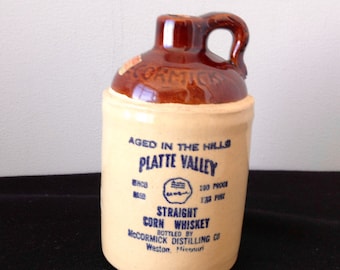 Vintage McCormick Distilling Co. 1/2 Pint Corn Whiskey Bottle