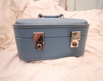 Vintage Luggage Train Case, Made in England