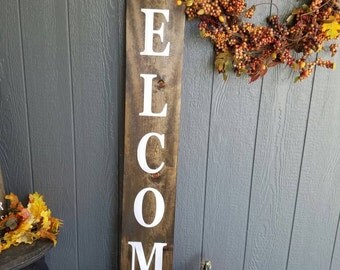 Rustic Welcome Sign|Tall Welcome Sign|Front Porch Welcome Sign|Welcome Sign|Large Welcome Sign|Rustic Porch Decor|Double Sided Welcome Sign