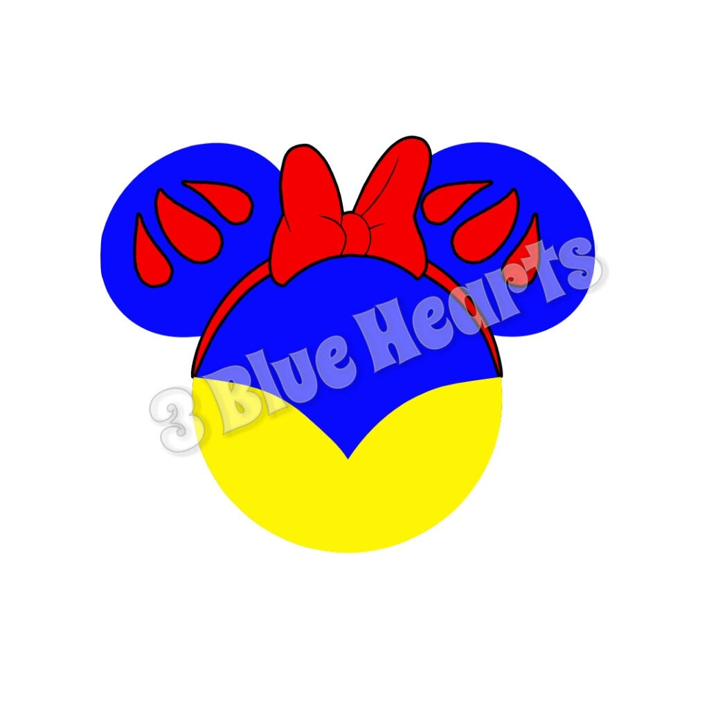 Download Snow White Mickey Head SVG dxf pdf Studio Disney SVG dxf pdf